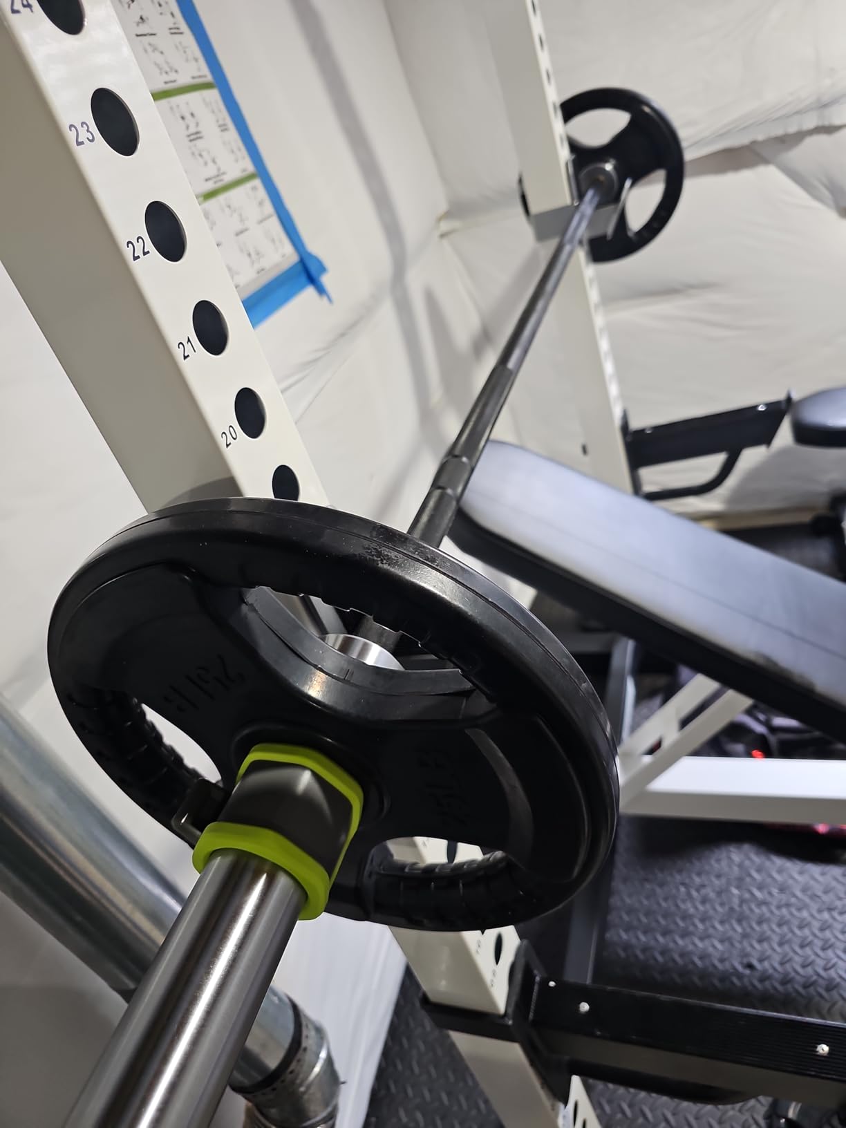7FT Alloy Steel Olympic Barbell, 1500LB 45LB | 28mm knurled grip bar with needle bearings, chrome finish customer photo 1