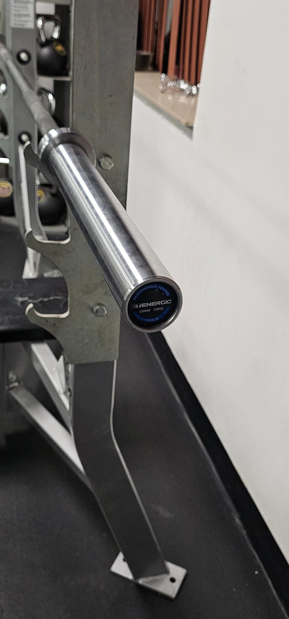7FT Alloy Steel Olympic Barbell, 1500LB 45LB | 28mm knurled grip bar with needle bearings, chrome finish customer photo 2