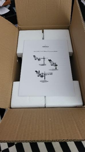 SWIFT Trinocular Stereo Zoom Microscope with 56-Bulb LED Ring Light, 3.5X-90X Magnification, WF10X Eyepieces, Table Pillar Stand customer photo 2