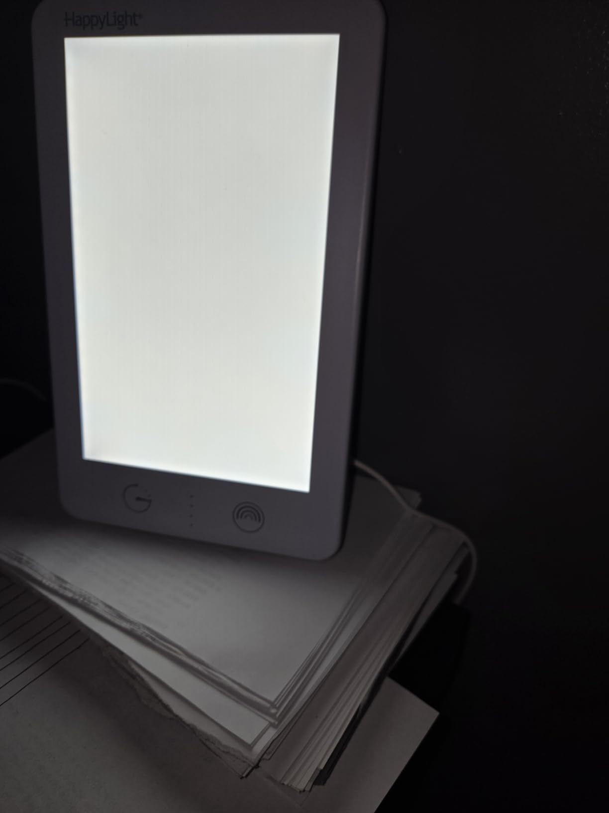 Verilux HappyLight Lumi Plus - Light Therapy Lamp with 10,000 Lux, UV-Free, LED Bright White Light with Adjustable Brightness, Countdown Timer, & Detachable Stand - Boost Mood, Sleep, and Focus customer photo 1