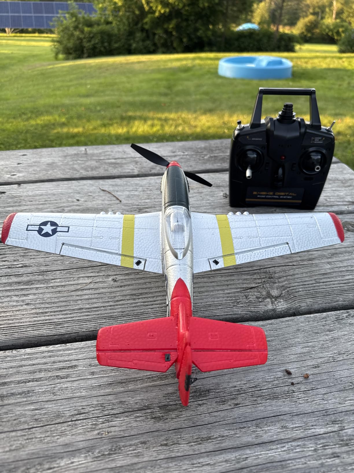 LEAMBE 4 Channel RC Plane, Ready to Fly Aerobatic Aircraft, Easy Control for Beginners, P51 Mustang RC Airplane Best Gift for Adults customer photo 2