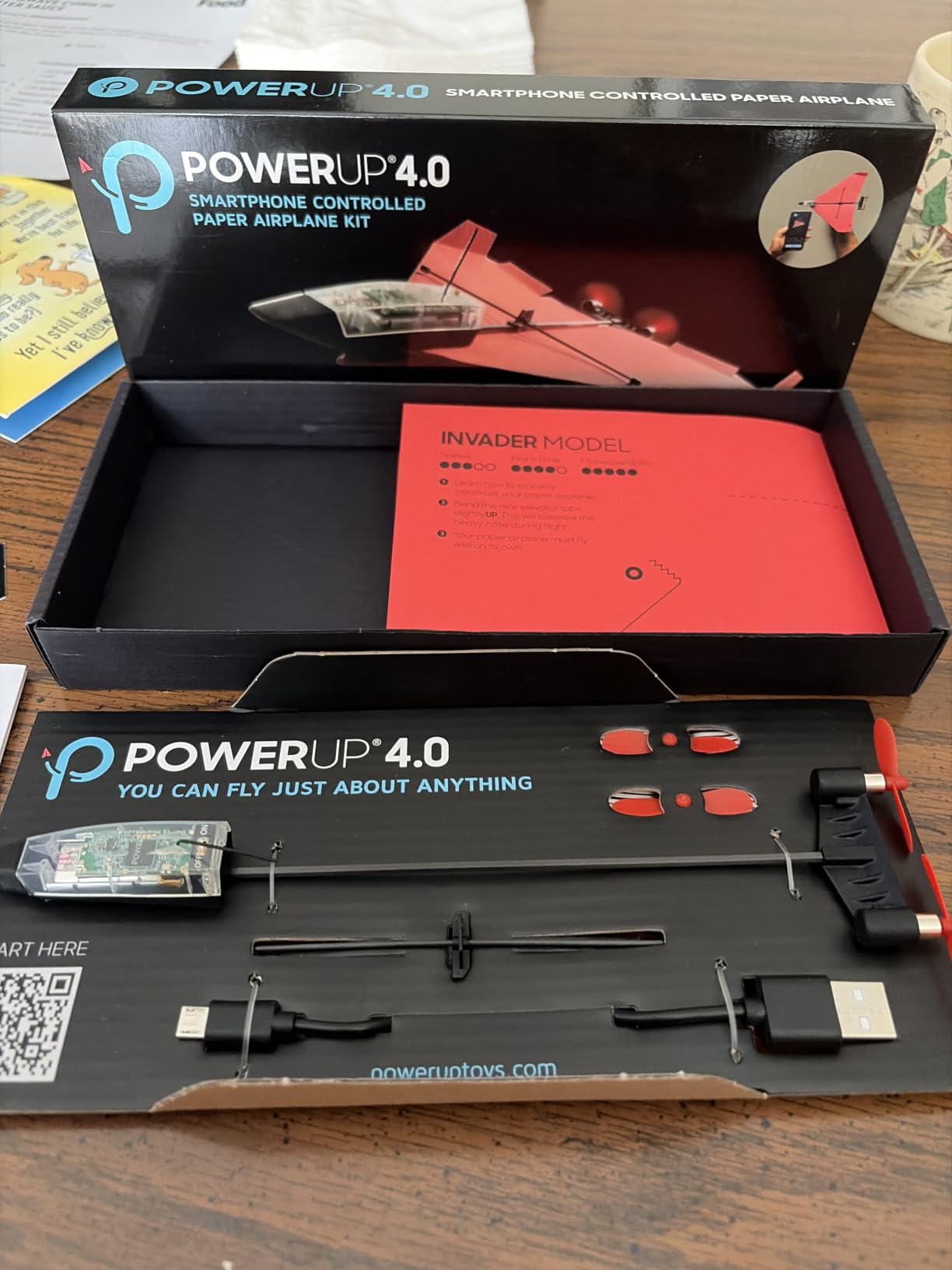 POWERUP 4.0 Paper Airplane Kit - Smartphone App Controlled RC Plane Motor | Easy to Fly With Autopilot & Gyro Stabilizer. Onboard Flight Module. Perfect for Hobbyists Pilots and Tinkerers customer photo 1