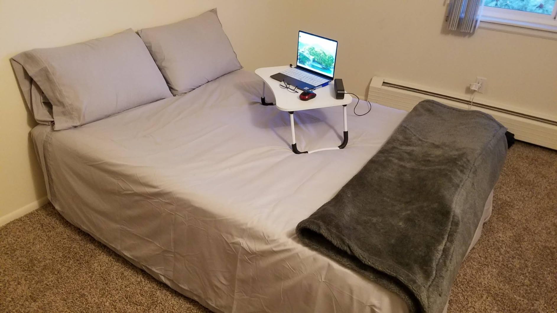SoundAsleep Dream Series Raised Full Air Mattress, Built-in Pump, Blue | ComfortCoil Technology, fast 1-click inflation, waterproof flocked top and SureGrip bottom create a guest bed for one or two customer photo 2