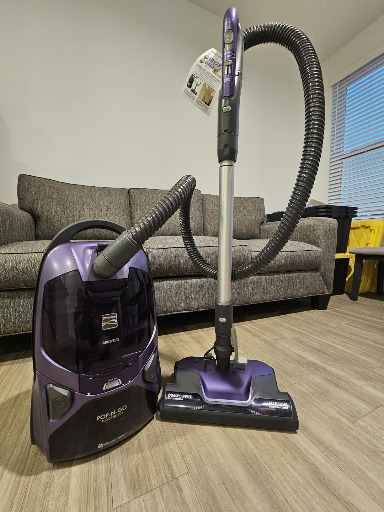 Kenmore 600 Series Pet Friendly Bagged Canister Vacuum | Lightweight, Pet PowerMate, Pop-N-Go Brush, 2 Motors, HEPA Filter, Aluminum Telescoping Wand, Retractable Cord - 81615 customer photo 2