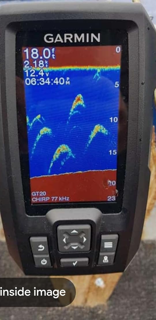 Garmin Striker Vivid 4cv Fishfinder with Transducer - 4-inch LCD Display - Easy-to-Use Scanning Sonar - Color Palettes (010-02550-00) customer photo 2
