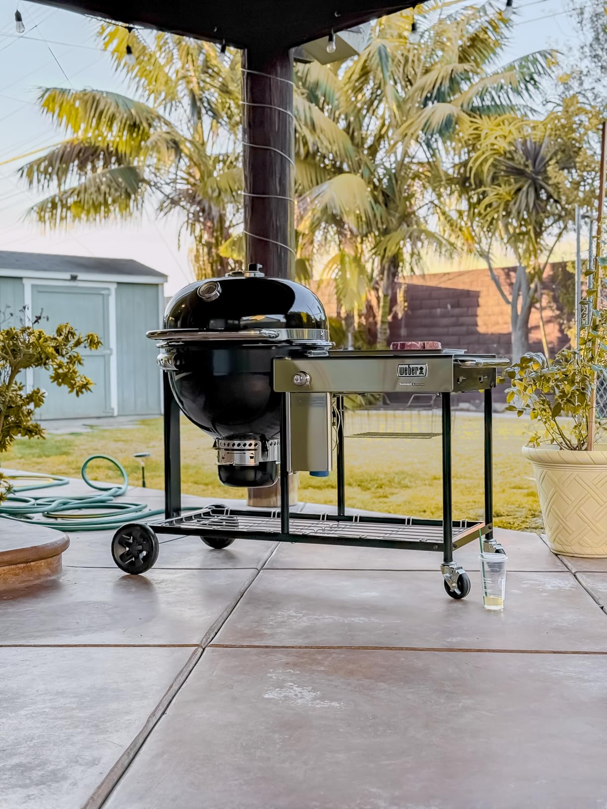 Weber Summit Kamado S6 Charcoal Grilling Center with Gas Ignition, Black | Dual-Walled Insulated Steel Kamado with Cart, 24-inch Cooking Area, Porcelain-Enameled Finish & One-Touch Cleaning System customer photo 1