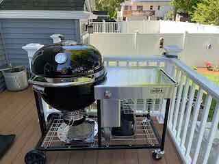 Weber Summit Kamado S6 Charcoal Grilling Center with Gas Ignition, Black | Dual-Walled Insulated Steel Kamado with Cart, 24-inch Cooking Area, Porcelain-Enameled Finish & One-Touch Cleaning System customer photo 2