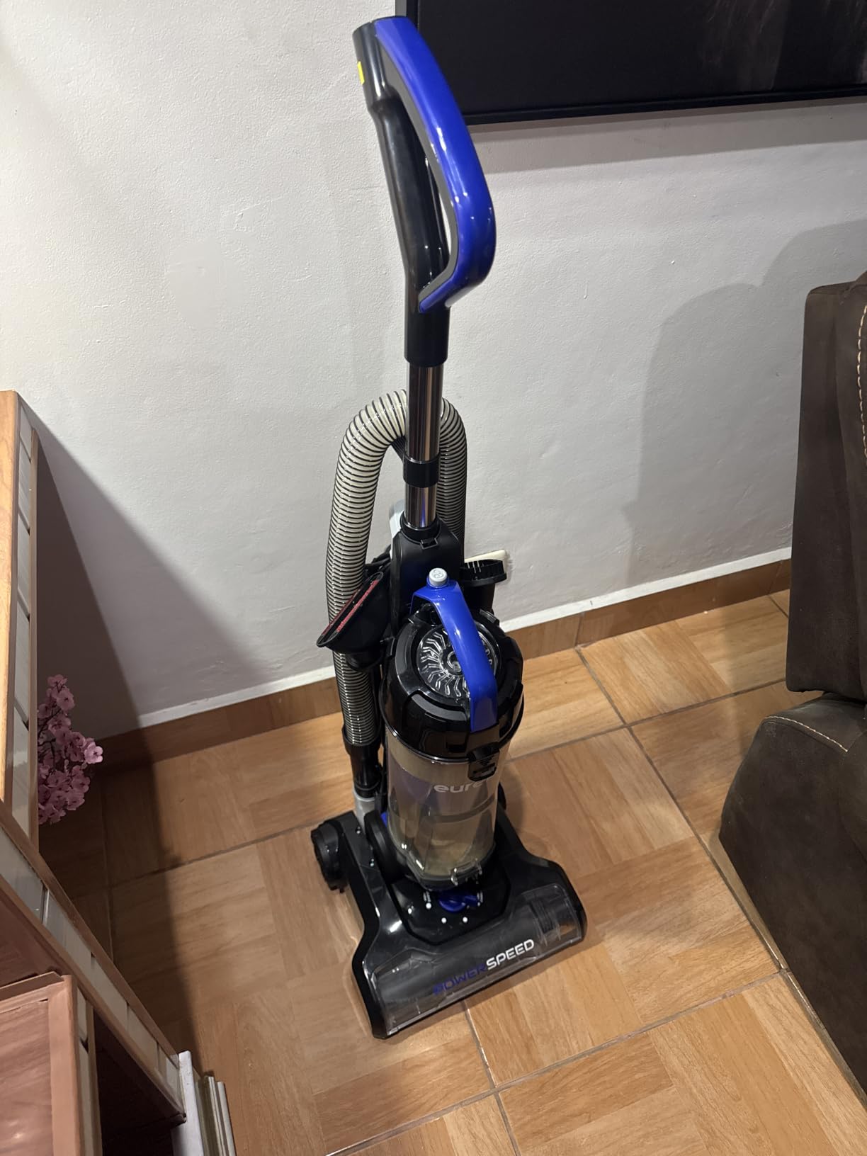 Eureka Lightweight Powerful Upright Vacuum Cleaner for Carpet and Hard Floor, PowerSpeed, New Model,Blue,black/New Model customer photo 2