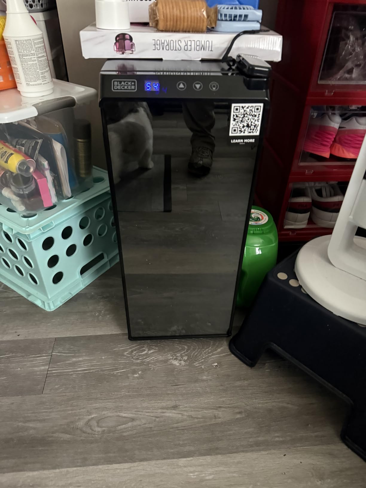BLACK+DECKER 12-Bottle Thermoelectric Wine Chiller, BD60336, Mirrored Door customer photo 2