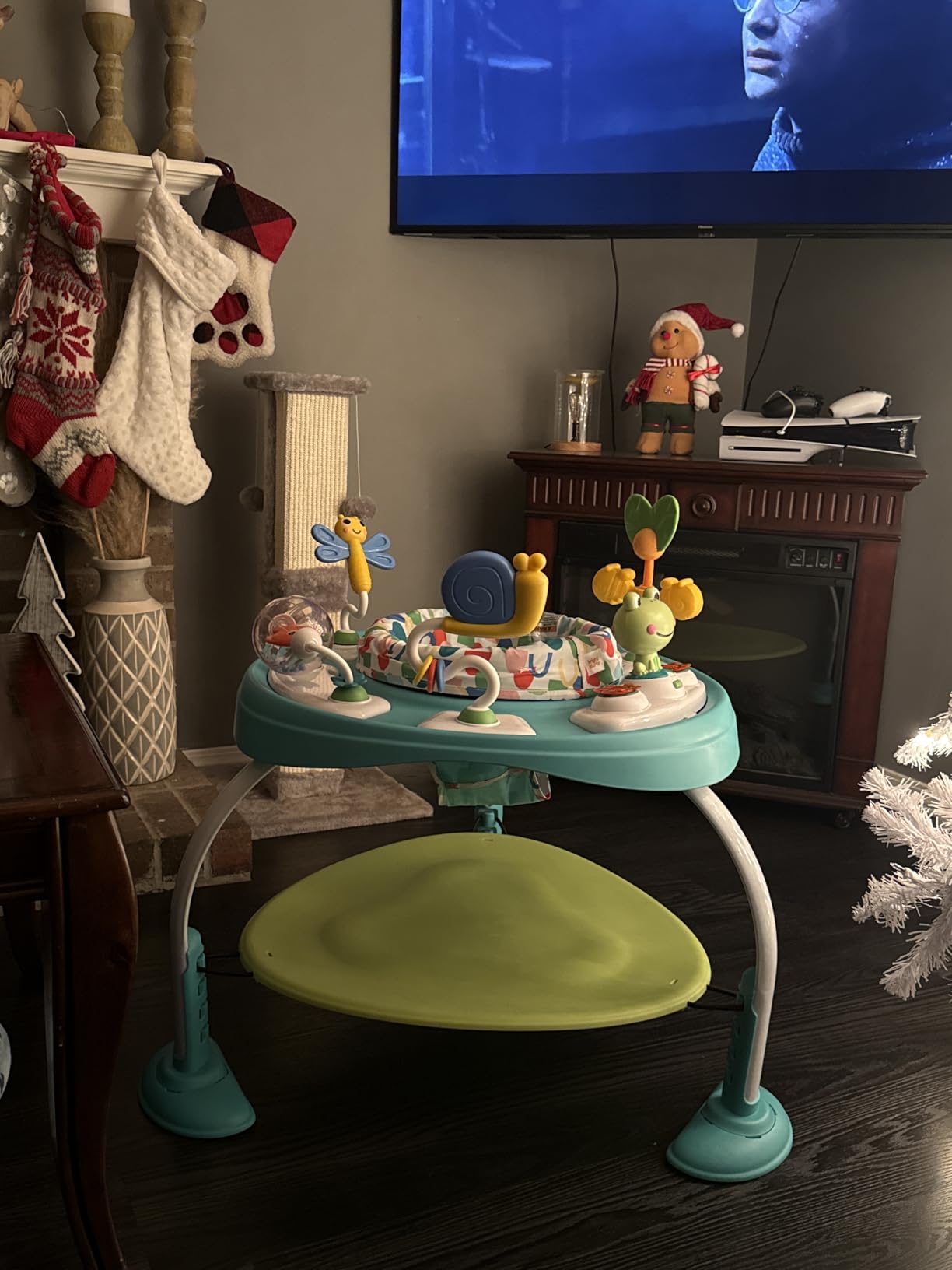 Bright Starts Bounce Bounce Baby 2-in-1 Activity Jumper & Table - Playful Palms customer photo 2