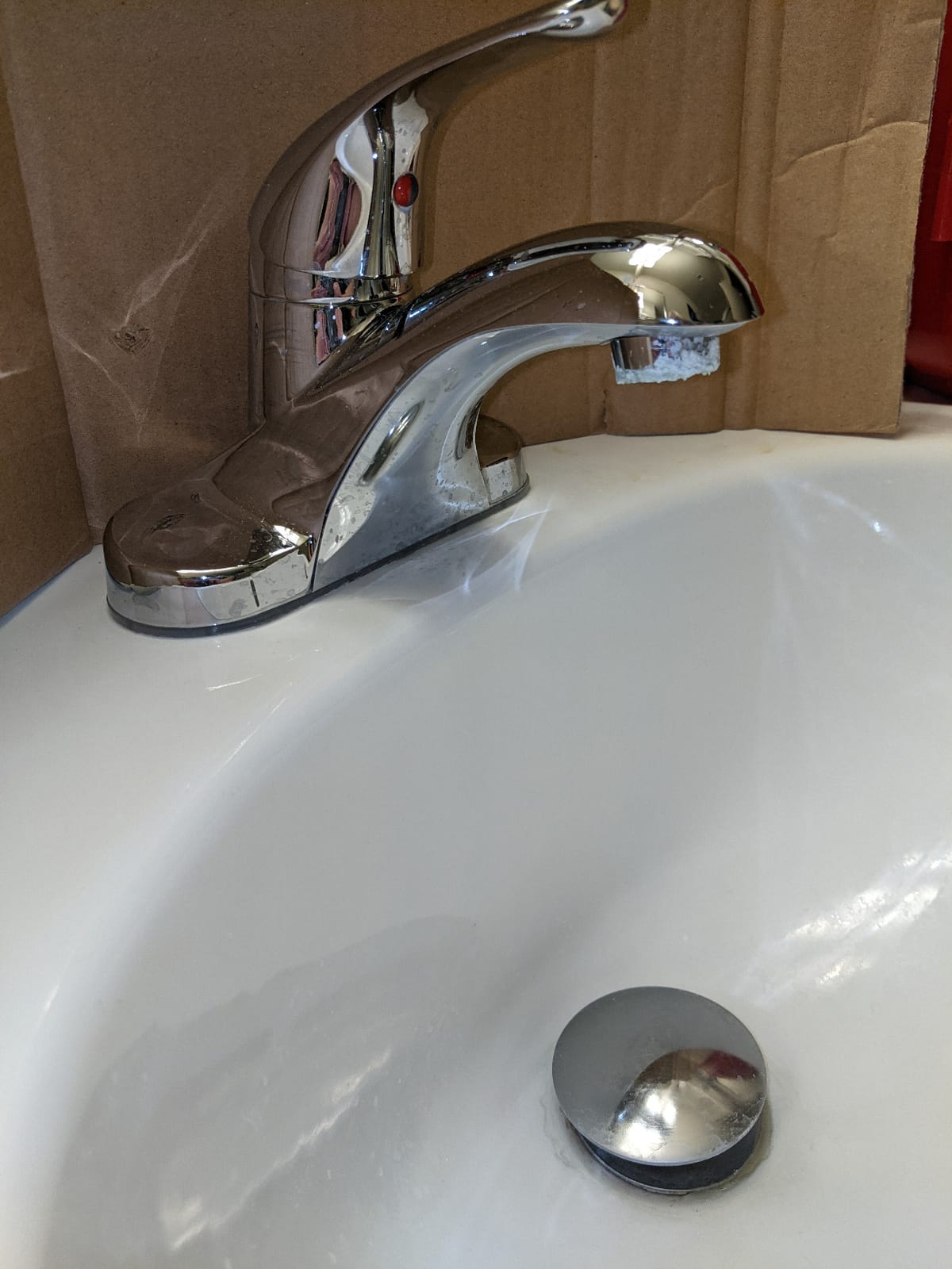 Delta Arvo Brushed Nickel Bathroom Faucet 1 Hole, Single Hole Bathroom Sink Faucet for Vanity, Push-Pop Drain Assembly, Spotshield Stainless 15840LF-SP customer photo 1