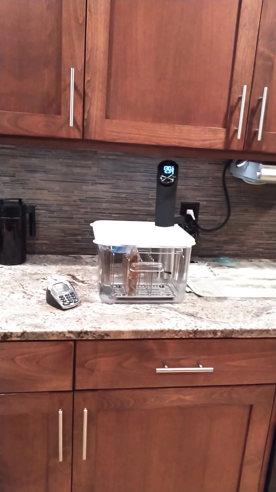 Greater Goods Sous Vide Cooker, 1100W, No App or WiFi Needed (Onyx Black) | Quiet Brushless Immersion Circulator, Stainless Steel Cover, Precision Dial Control, Calibration & Steady Temps for 15L Baths customer photo 1