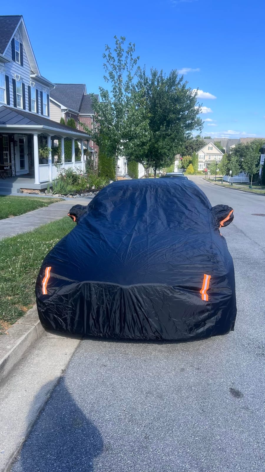 NEVERLAND Car Cover Waterproof All Weather for Sedan 183''L x 70''W x 59''H | Outdoor Heavy Duty Full Car Cover Protection Snow Anti-UV Windproof Fit for Automobiles BMW/Mercedes-Benz/Honda customer photo 2