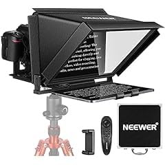 NEEWER X12 14 Inch Aluminum Alloy Teleprompter for iPad Tablet Phone Camera | With Remote Control, Carry Case, APP Compatible with iOS/Android, for DSLR, Online Teaching, Vlogger, Live Streaming customer photo 1