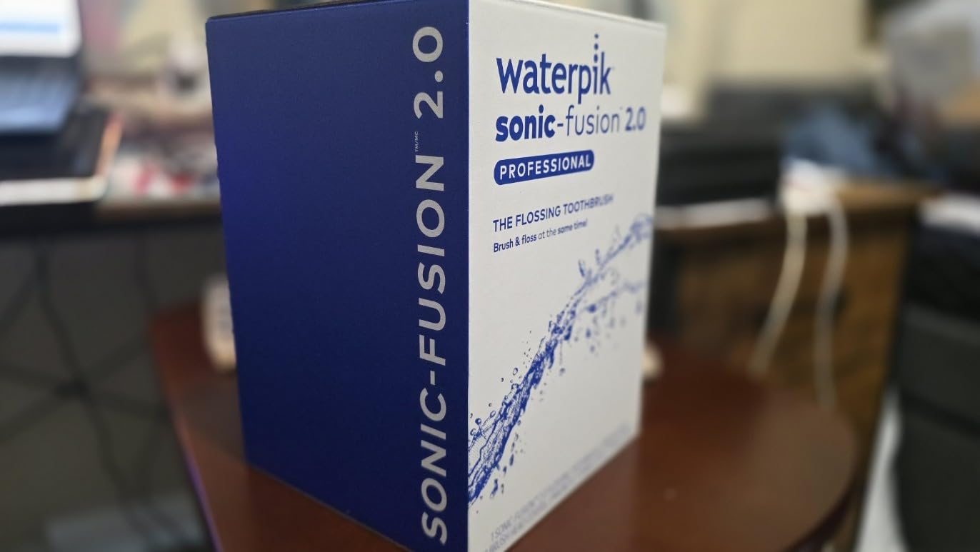 Waterpik Sonic-Fusion Flossing Electric Toothbrush Water Flosser, White - 2-in-1 Combo with 3 Modes for Daily Gum Health & Cleaning Teeth, Braces, Implants, ADA Accepted, SF-04 customer photo 1