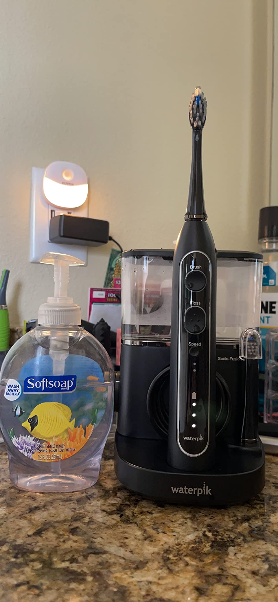 Waterpik Sonic-Fusion Flossing Electric Toothbrush Water Flosser, White - 2-in-1 Combo with 3 Modes for Daily Gum Health & Cleaning Teeth, Braces, Implants, ADA Accepted, SF-04 customer photo 2
