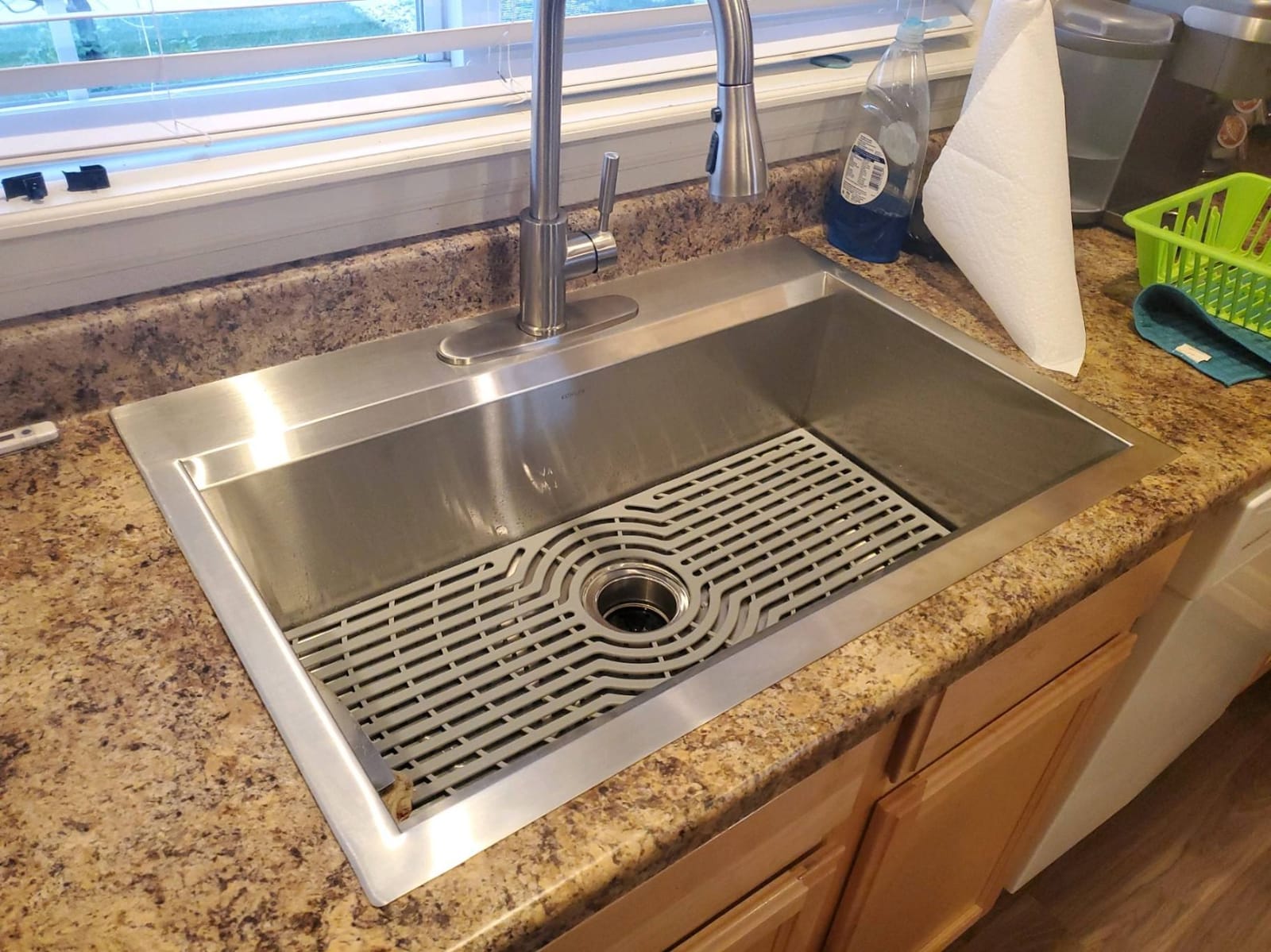 KOHLER 80084-1PC-NA Task 33 Top-/Undermount Single-Bowl Workstation Sink, Includes Kitchen Sink Accessories, Stainless Steel, 1 Faucet Hole customer photo 2