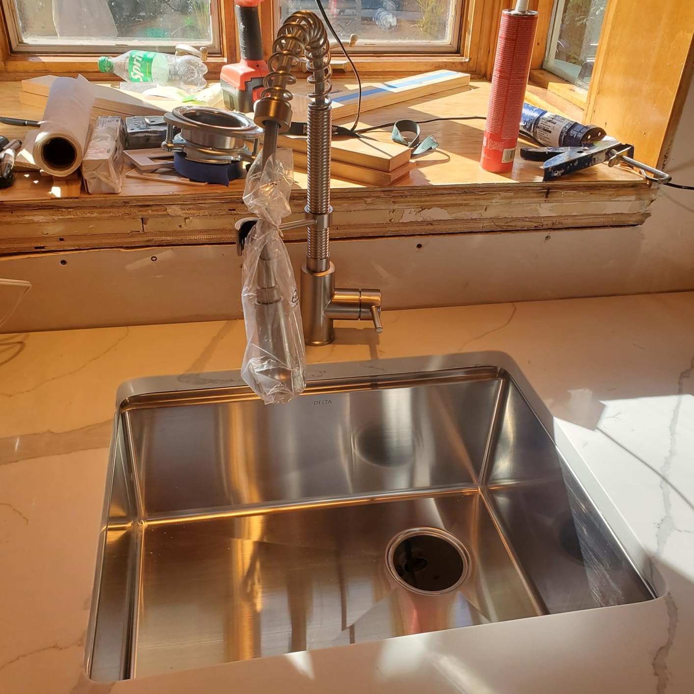 DELTA FAUCET 95B932-32S-SS Lorelai Workstation Kitchen Sink Undermount Stainless Steel Single Bowl customer photo 2