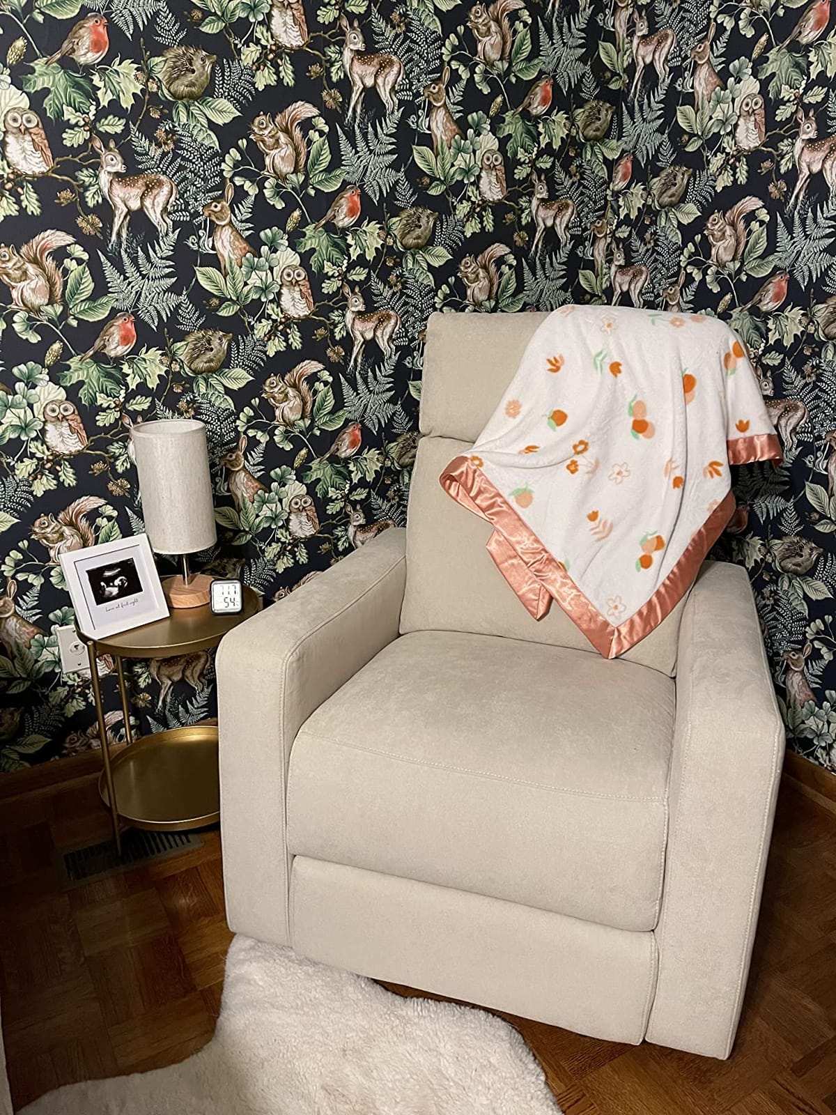Nurture& The Glider Premium Power Recliner Nursery Glider Chair with Adjustable Head Support | Built-in USB Charger (Ivory) customer photo 1