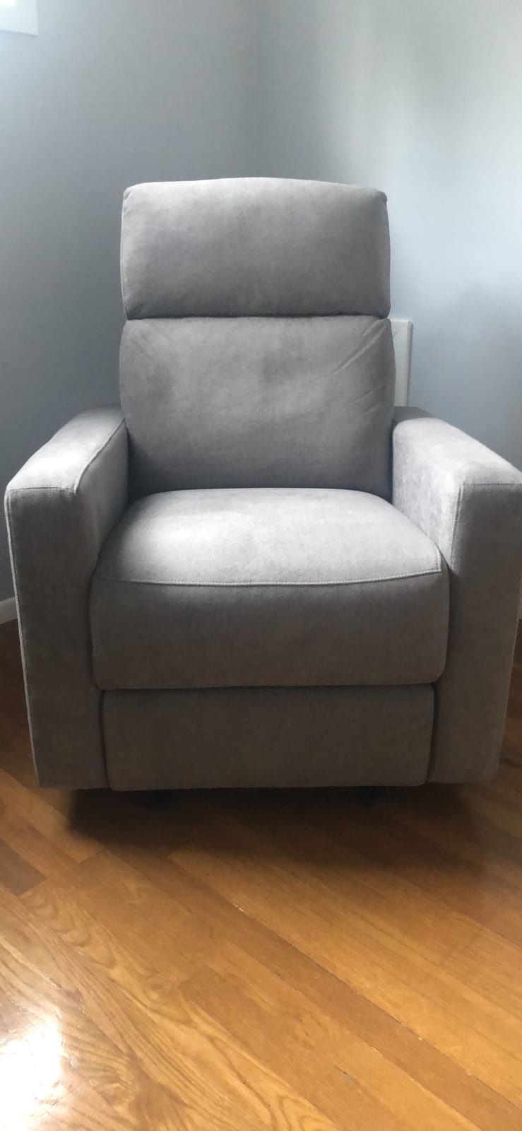 Nurture& The Glider Premium Power Recliner Nursery Glider Chair with Adjustable Head Support | Built-in USB Charger (Ivory) customer photo 2