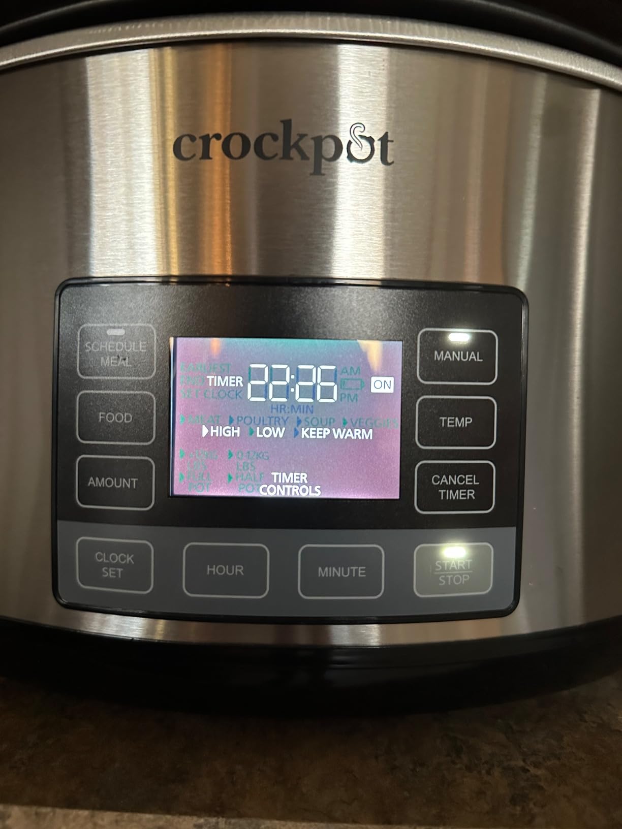 Crock-Pot 7-Quart Slow Cooker, Portable Programmable with Timer, Locking Lid, Stainless Steel; an Essential Kitchen Appliance, Perfect for Families and Gatherings customer photo 1