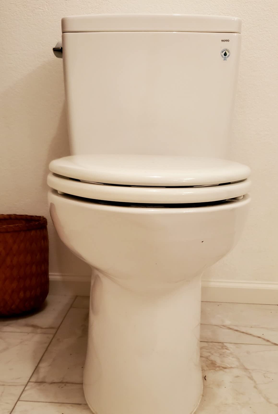 Drake Two-Piece Elongated 1.28 GPF TORNADO FLUSH Toilet with CEFIONTECT, Cotton White - CST776CEG#01 customer photo 2