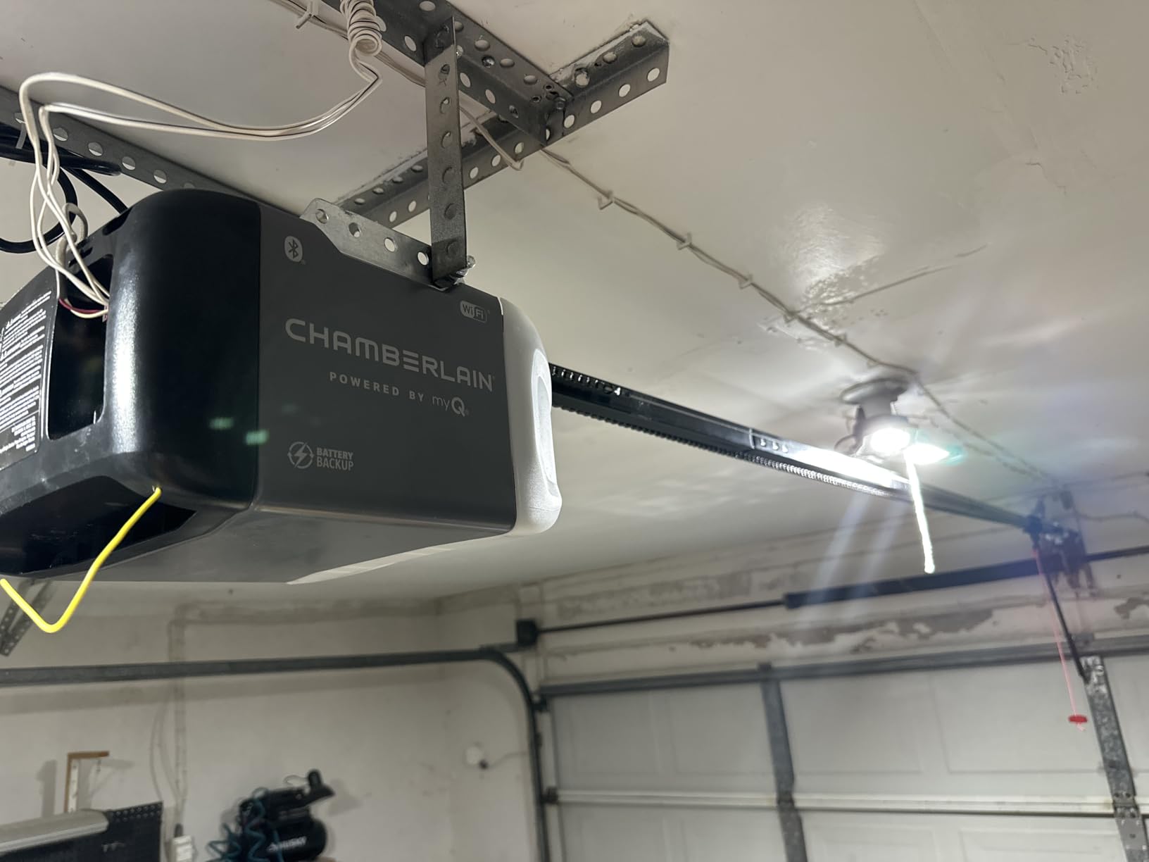 Chamberlain C2212T Smart Wi-Fi Garage Door Opener, 1/2-HP Chain Drive Motor - Quantity 1, Blue customer photo 1