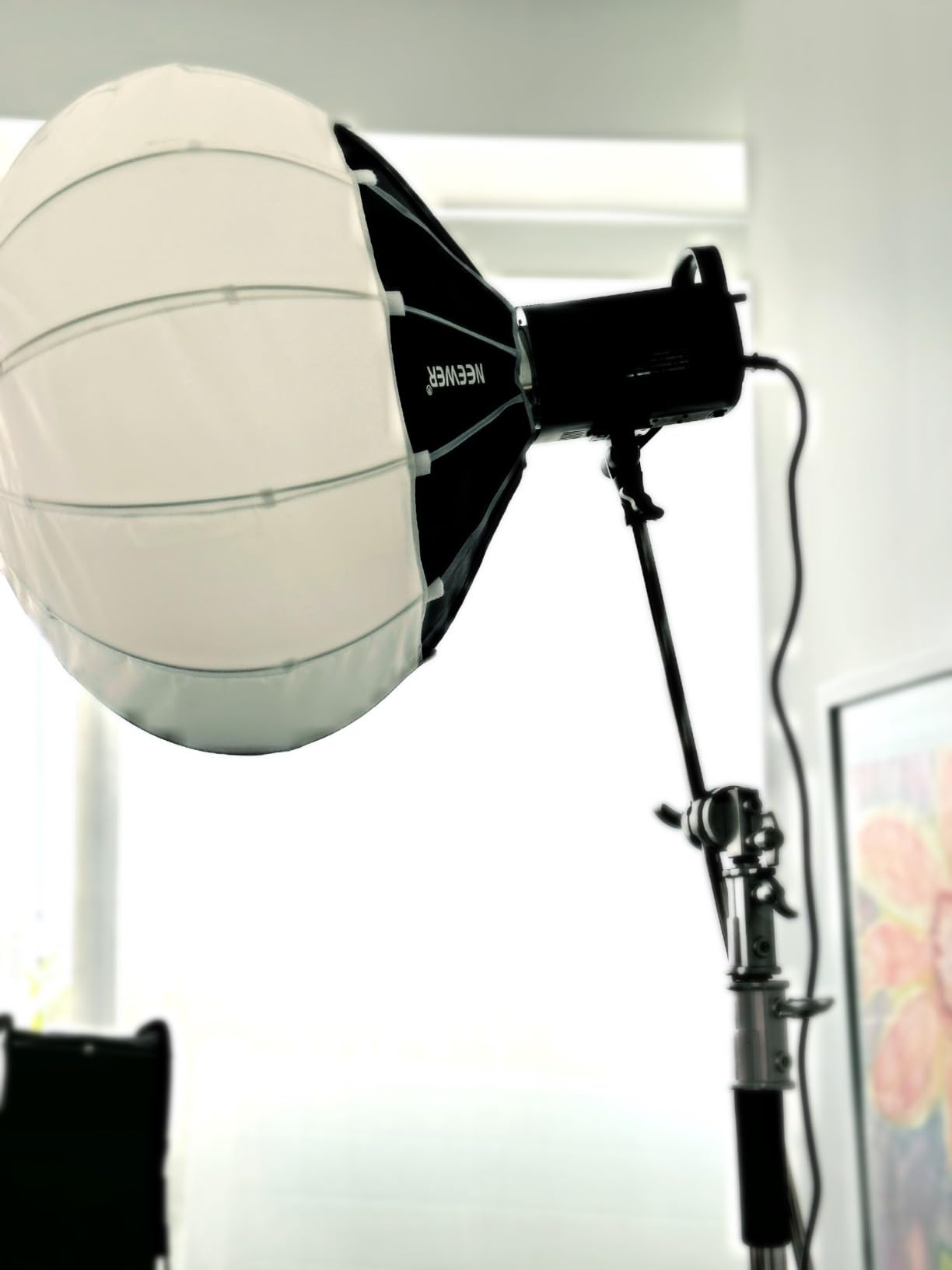Heavy Duty C Stand 10.8ft/330cm with Boom Arm Sandbag Grips | 100% Stainless Steel Photography Light Stand Studio Monolight, Softbox, Reflector (Max Loading 44 Pounds) customer photo 2