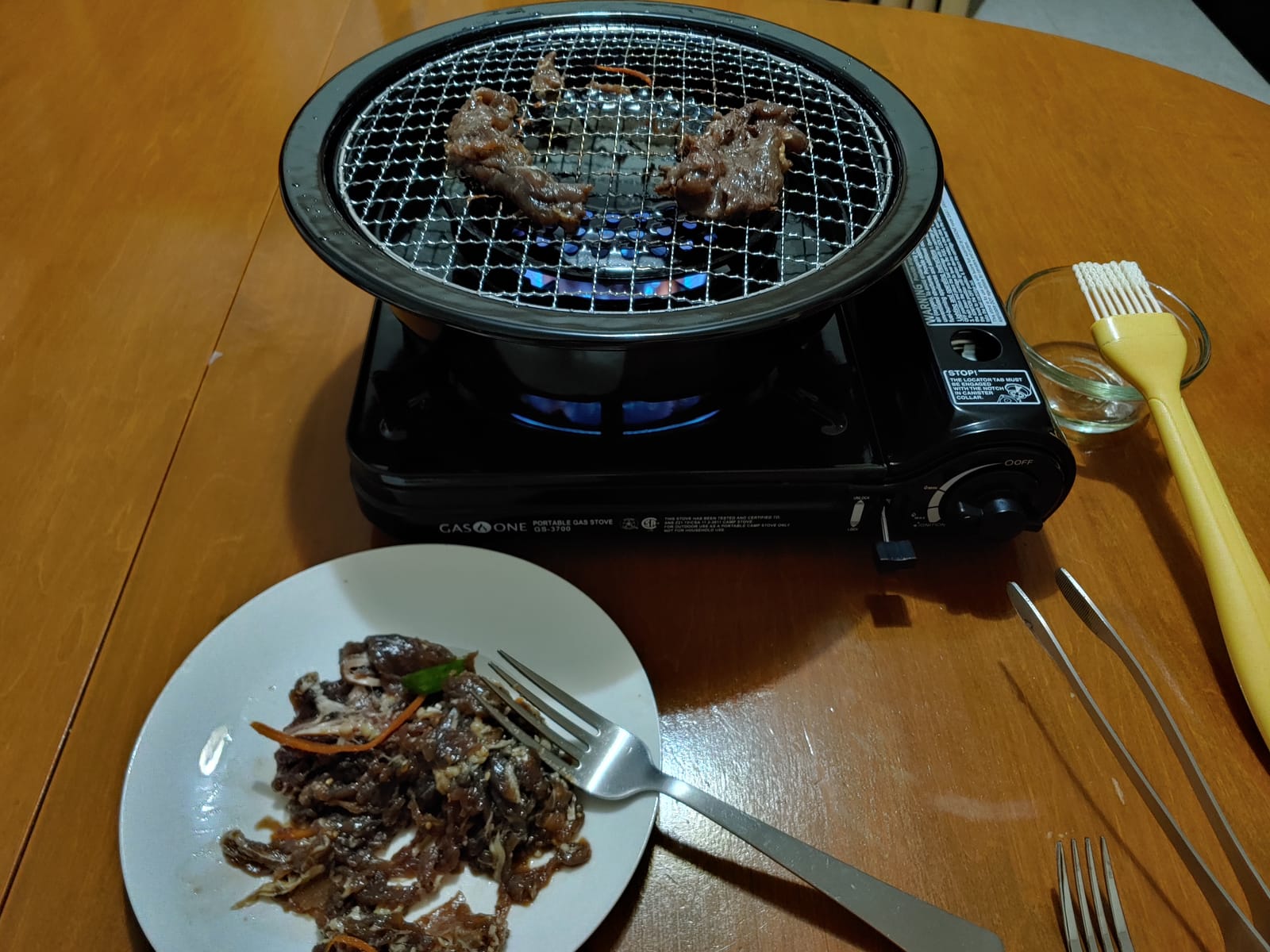 GAS ONE NEW 10,000 BTU CSA List Portable Butane Gas Stove with Carrying Case CSA Listed- Midnight customer photo 1