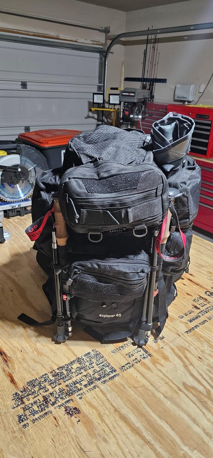 Teton 65L Explorer Internal Frame Backpack for Hiking, Camping, Backpacking, Rain Cover Included, Graphite customer photo 2
