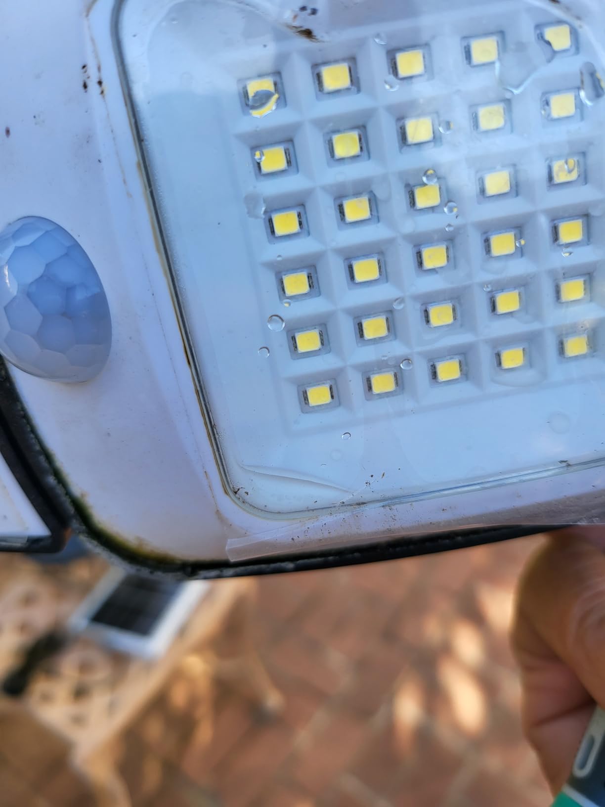 intelamp Solar Outdoor Lights, Motion Sensor with Dual Sensors Waterproof | Solar Flood Lights 270°Wide Angle for Outside with 3 Modes customer photo 1