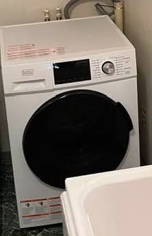 BLACK+DECKER Washer and Dryer Combo, 2.7 Cu. Ft. Capacity, BCW27MW, White | 2.7 Cu. Ft. All In One Washer and Dryer with LED Display & 16 Cycles, Washes up to 25.6 lbs., Dries up to 13.2 lbs. customer photo 1