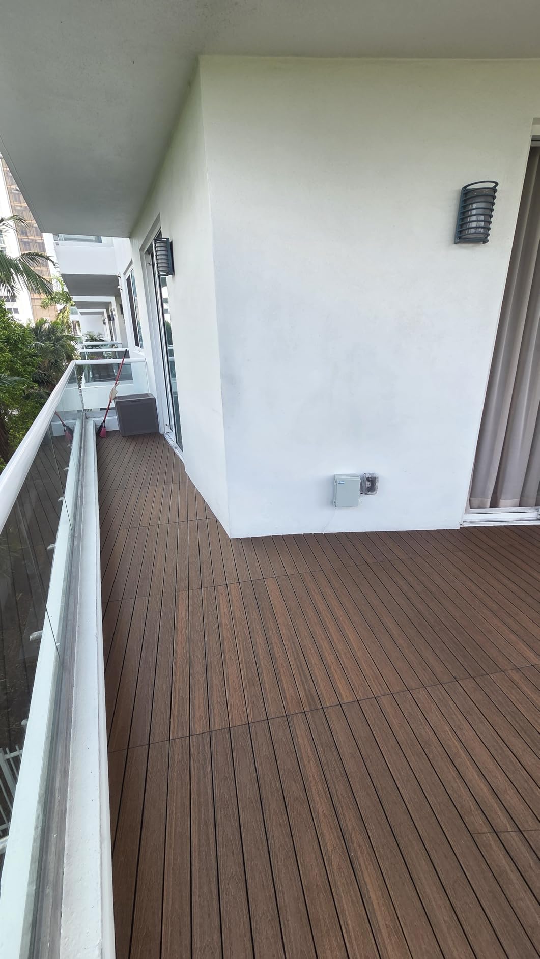 UltraShield Naturale 1 ft. x 3 ft. Quick Deck Outdoor Composite Deck Tile in Peruvian Teak (15 sq. ft. Per Box) customer photo 1