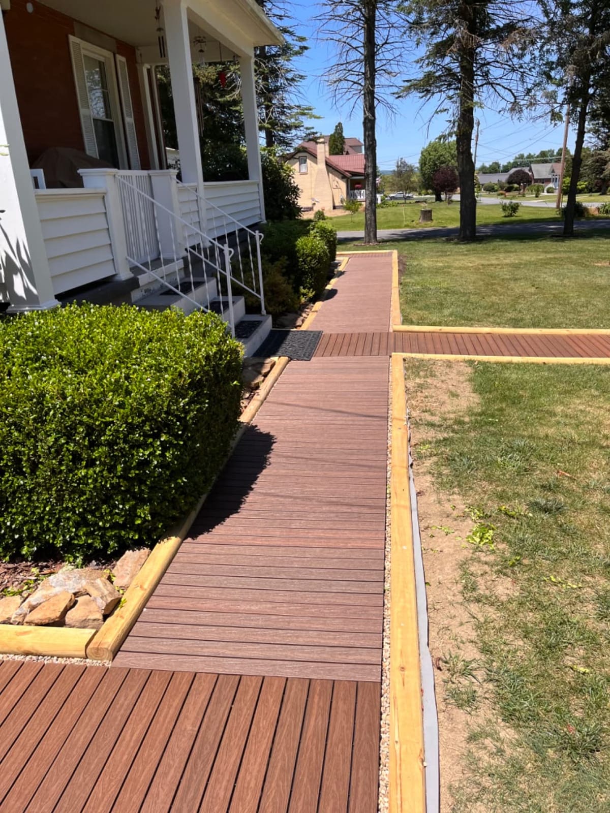 UltraShield Naturale 1 ft. x 3 ft. Quick Deck Outdoor Composite Deck Tile in Peruvian Teak (15 sq. ft. Per Box) customer photo 2