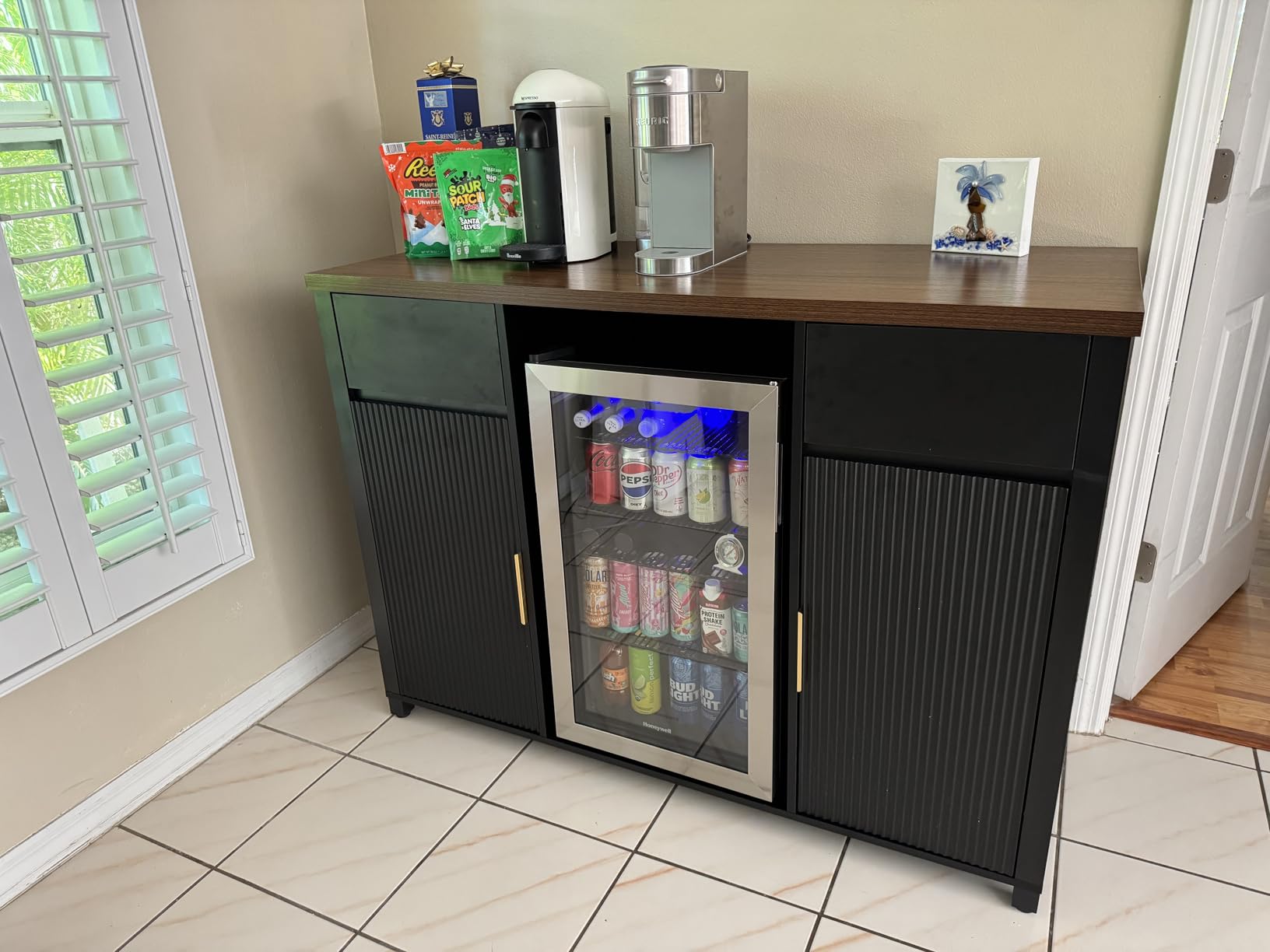 Honeywell Beverage Refrigerator and Cooler, 116 Can Mini Fridge with Glass Door for Soda Beer or Wine for Office or Bar with Adjustable Removable Shelving, Commercial Grade customer photo 2