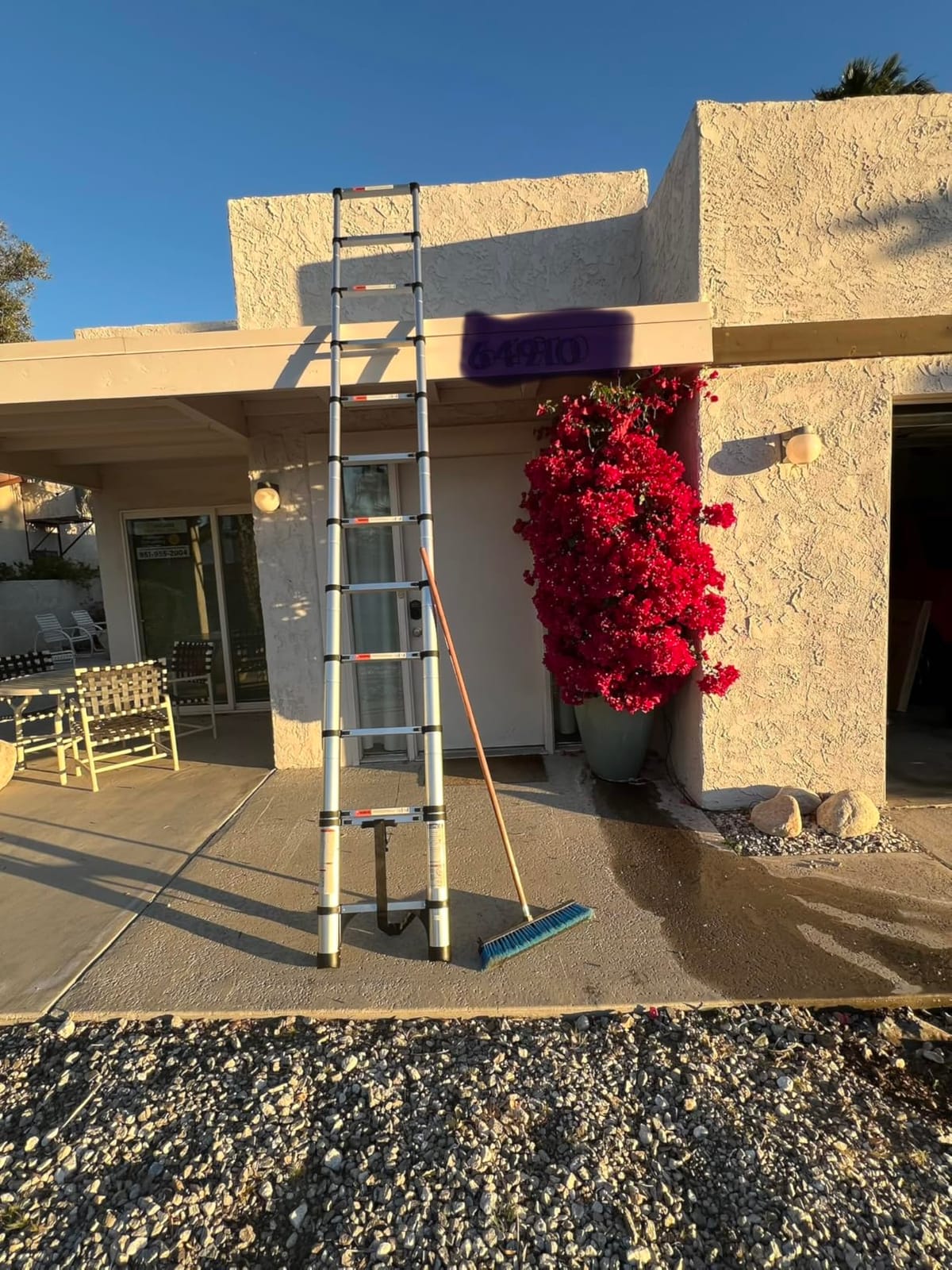 SocTone Telescoping Ladder, Stabilizers, Extension Ladder(12.5FT Standard) | Portable Telescopic RV Ladder for Outdoor Camper Trips Motorhome with Tool Platform customer photo 2