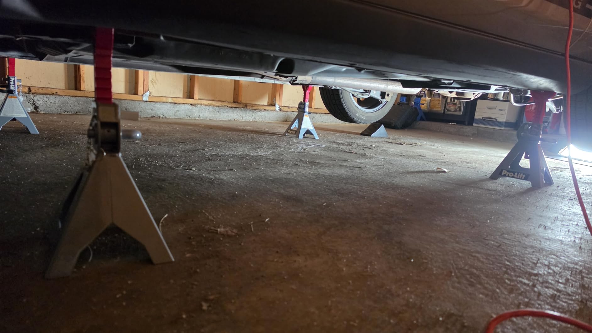 Pro-LifT PL3300 Heavy Duty Jack Stands For Car - 3 Ton in Pair with Double Pins - Handle Lock and Mobility Pin for Extra Safety - Great for Home Auto Repair Shop, Orange customer photo 1