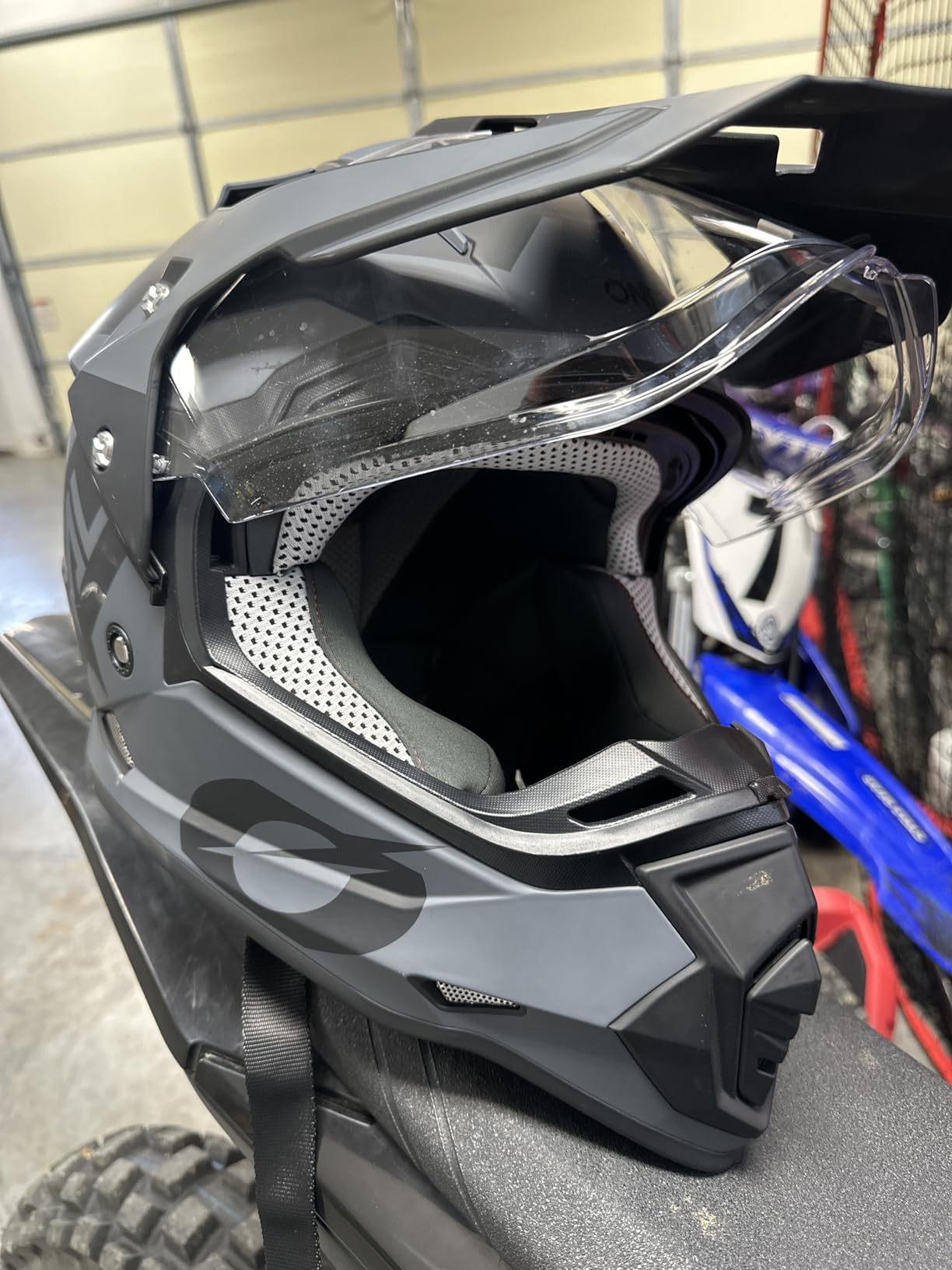 O'Neal Sierra Helmet, Gray/Black/Red LG customer photo 2