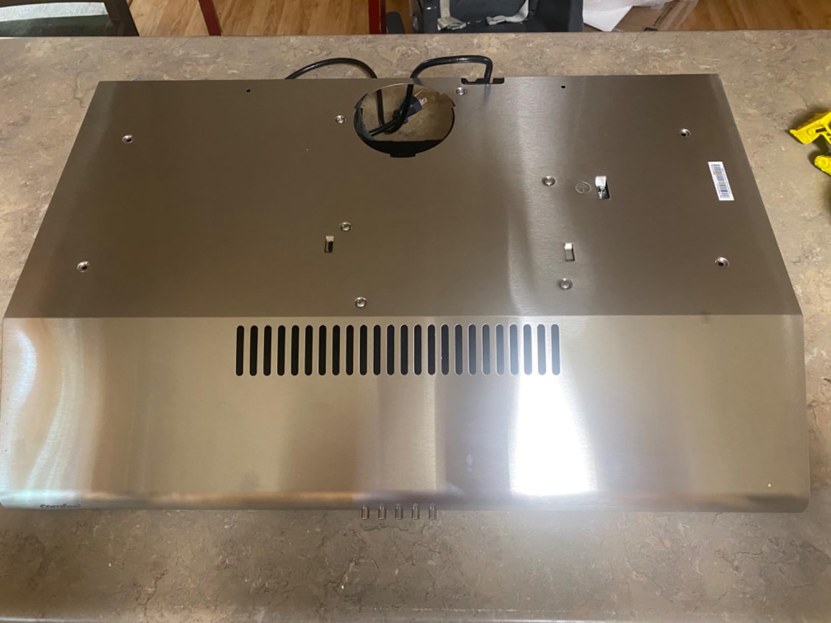 COMFEE' 30 Inch Under Cabinet Range Hood, Ducted/Ductless Convertible | Slim Vent Durable Stainless Steel Kitchen Hood, 3-Speed Exhaust Fan with Reusable Filter and Bright LED Light, 65dB Quiet customer photo 1