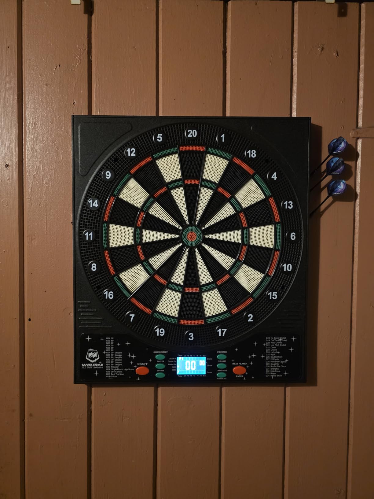 WIN.MAX Electronic Dart Board for Adults, 34 Games 355 Variations, Up to 8 Players customer photo 1