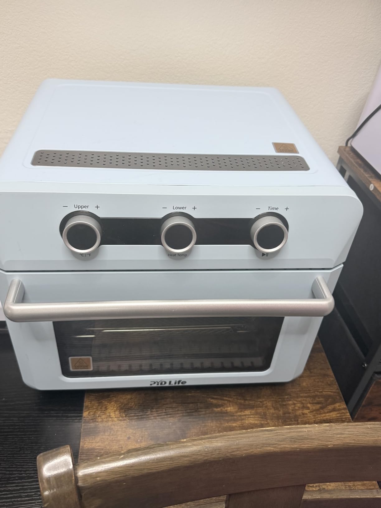PYD Life Sublimation Oven Machine Convection Oven for Tumblers Mugs 25 L | 120 V 1600 W Light Blue Oven for Sublimation Blanks Cups Water Bottles Pens Bulk Printing customer photo 1