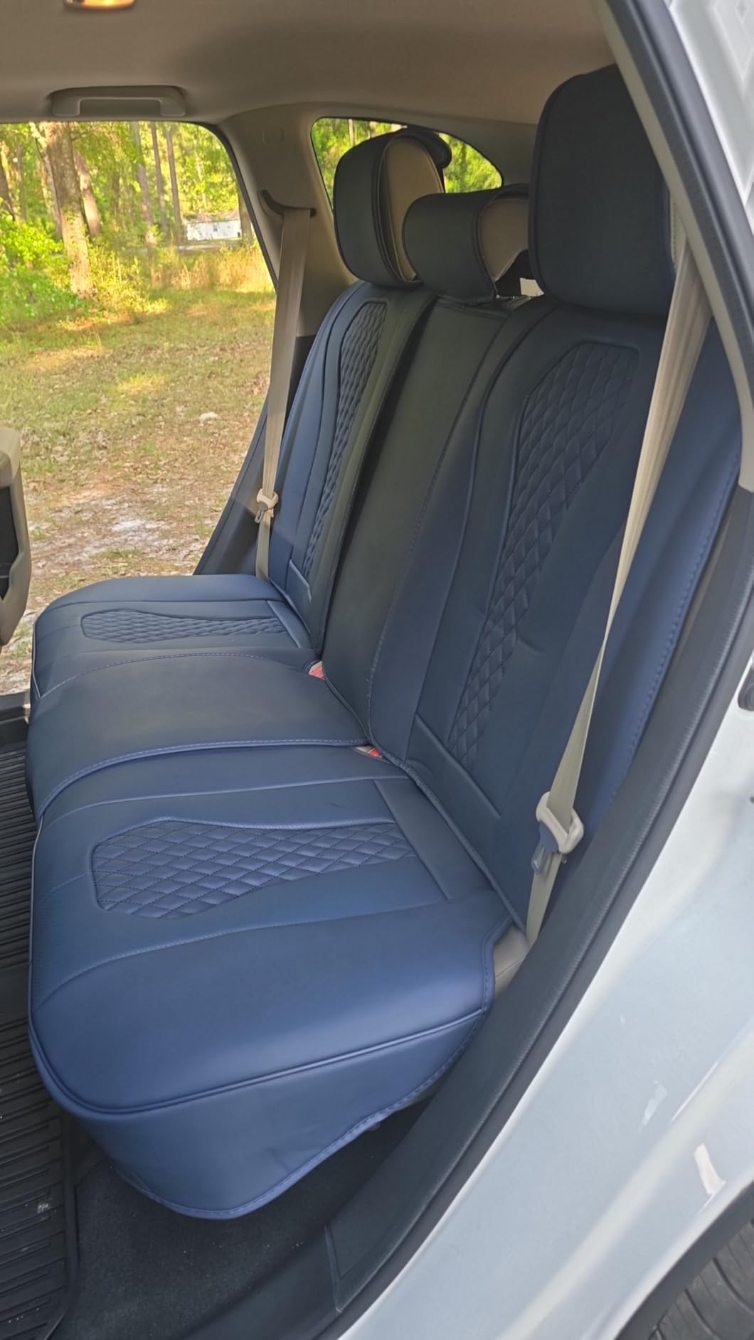 Coverado Seat Covers, Car Seat Covers Full Set, Black Car Seat Cover, Car Seat Covers Front Seats Back Seat Cover, Waterproof Car Seat Cushion, Leather Seat Covers Seat Protector Fit for Most Cars customer photo 2