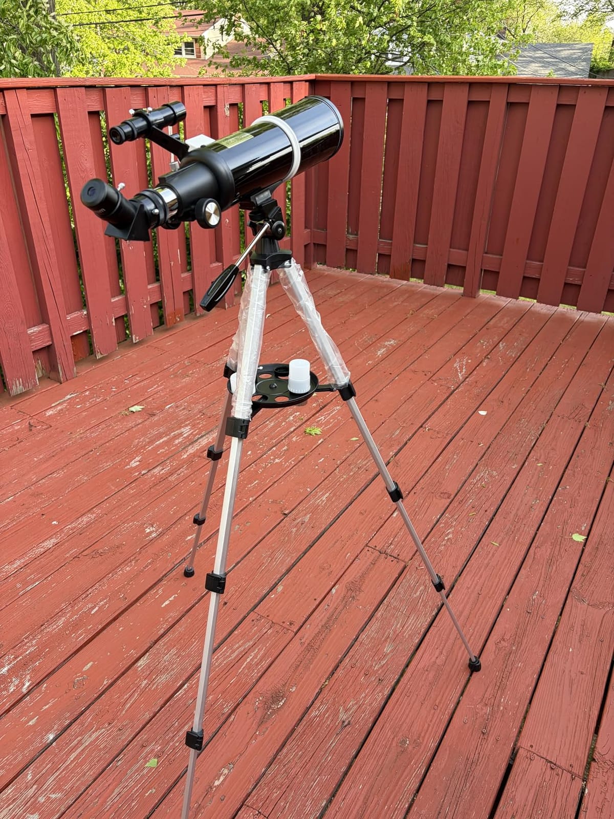 Koolpte Telescope for Adults & Beginner Astronomers - 80mm Aperture 600mm Fully Multi-Coated High Transmission Coatings with AZ Mount Tripod Phone Adapter, Carrying Bag, Wireless Control customer photo 2