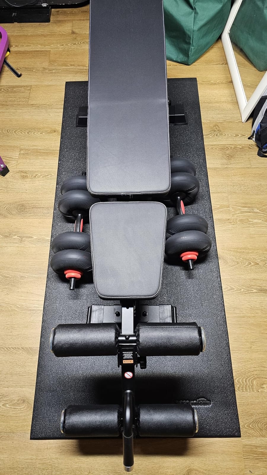 Adjustable Weight Bench, Commercial Grade 1200LB Workout Bench Press Set for Home Gym Strength Training Exercise, Incline Bench with 12+3 Adjustable Backrest&Seat Positions for Full Body Fitness customer photo 1