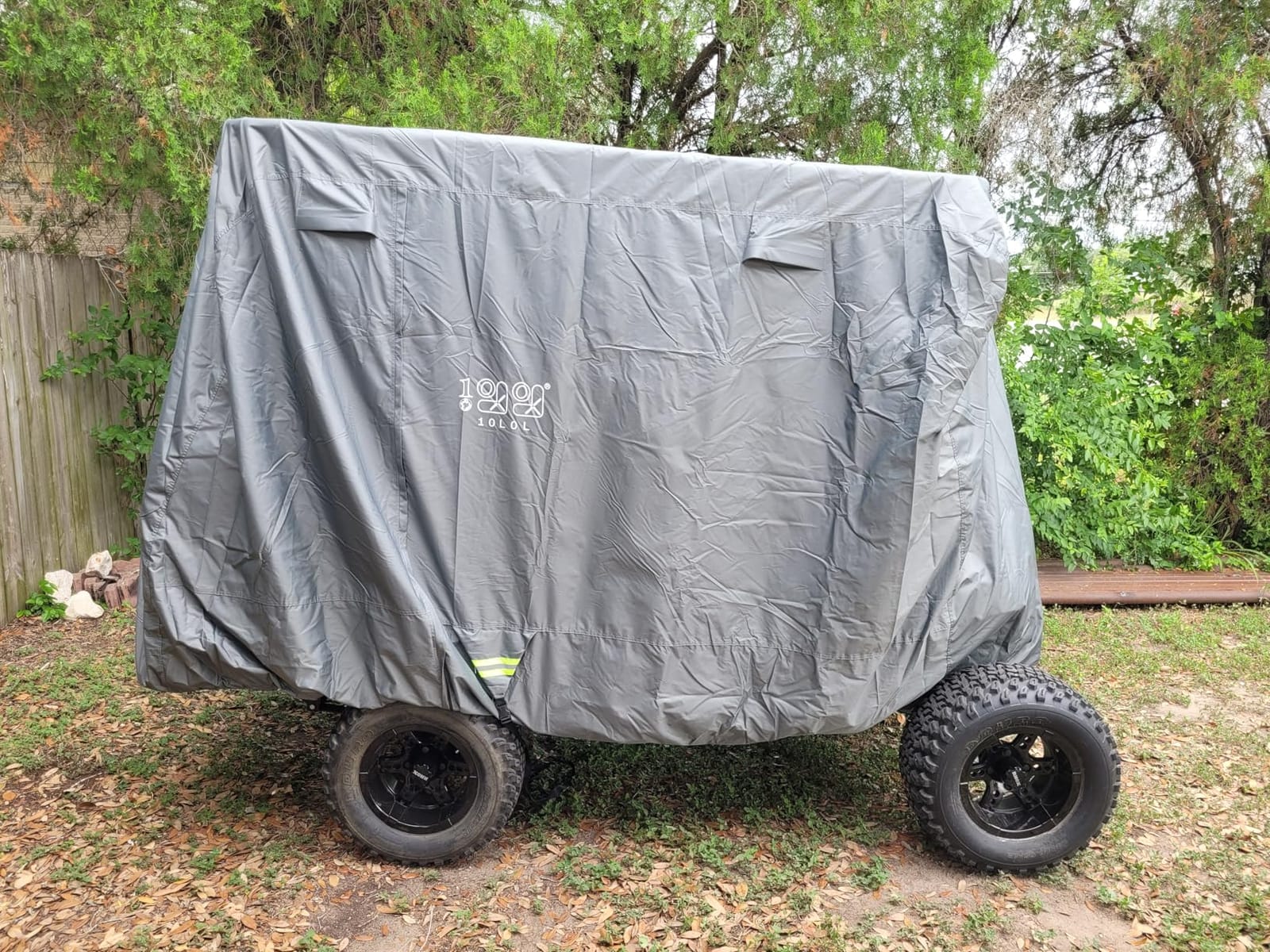 10L0L 650D Golf Cart Cover for 2/4/6 Passengers EZGO Club Car Yamaha | Heavy Duty Oxford Waterproof Covers, All Weather Outdoor Protection, 3 Zipper Doors, Windproof Strap Dustproof UV resistant customer photo 2