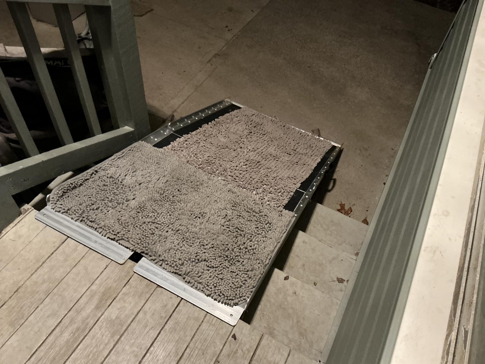 FACHNUO 8FT Portable Wheelchair Ramp for Home Steps, with Sopport Legs | 800LBS Capacity, Easy Storage, No Set Up, with Handle, Stable&Sturdy Aluminum Ramps for Electric Chairs/Doorways, Non-slip customer photo 2