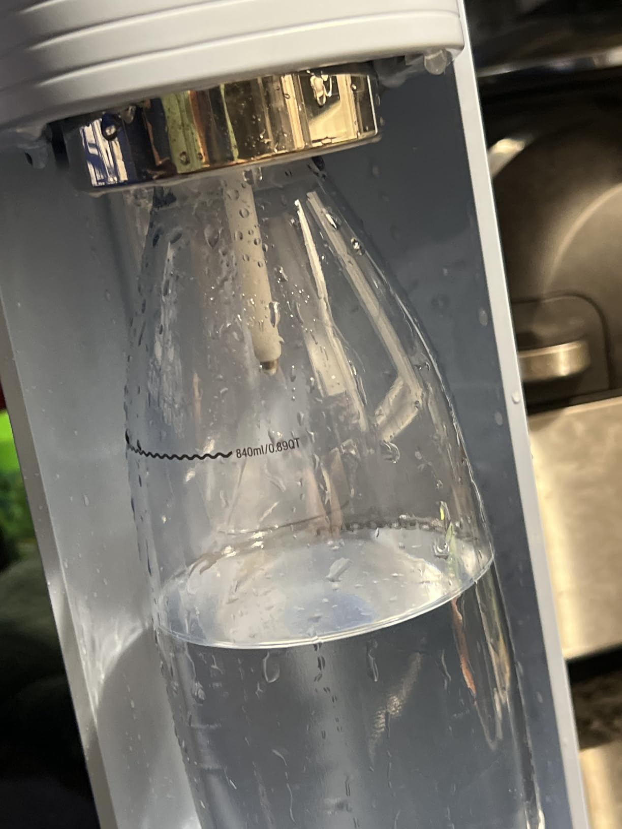 SodaStream TERRA Sparkling Water Maker, Starter Kit, CQC CO2 System, Includes 1 Quick Connect 60L CO2 Cylinder, 1 Dishwasher Safe BPA Free Bottle, 1 bubly Lime Drop, Make your own Pepsi, Black customer photo 2