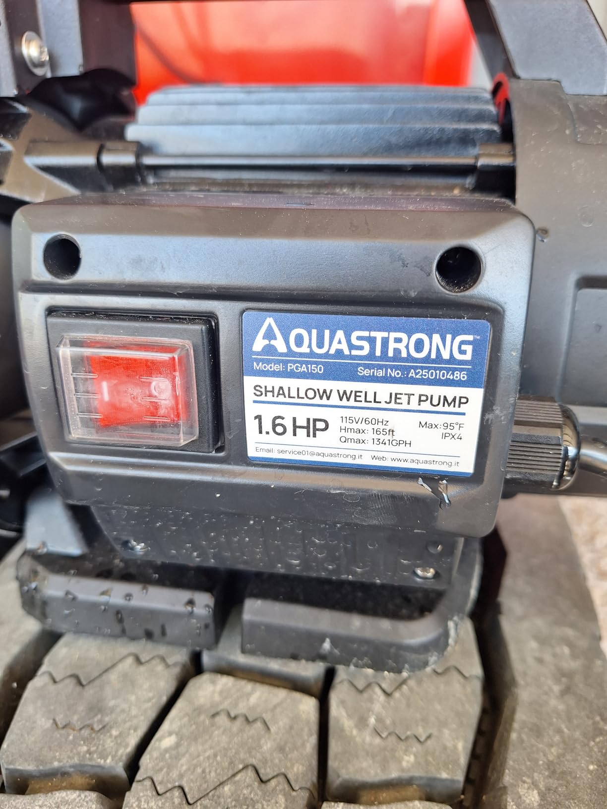 Aquastrong 115V Shallow Well Garden Pump, Stainless Steel, 1320 GPH, Water Transfer Draining Irrigation Sprinkler Pump, for Lawn, Garden, 1.6 HP Portable customer photo 1