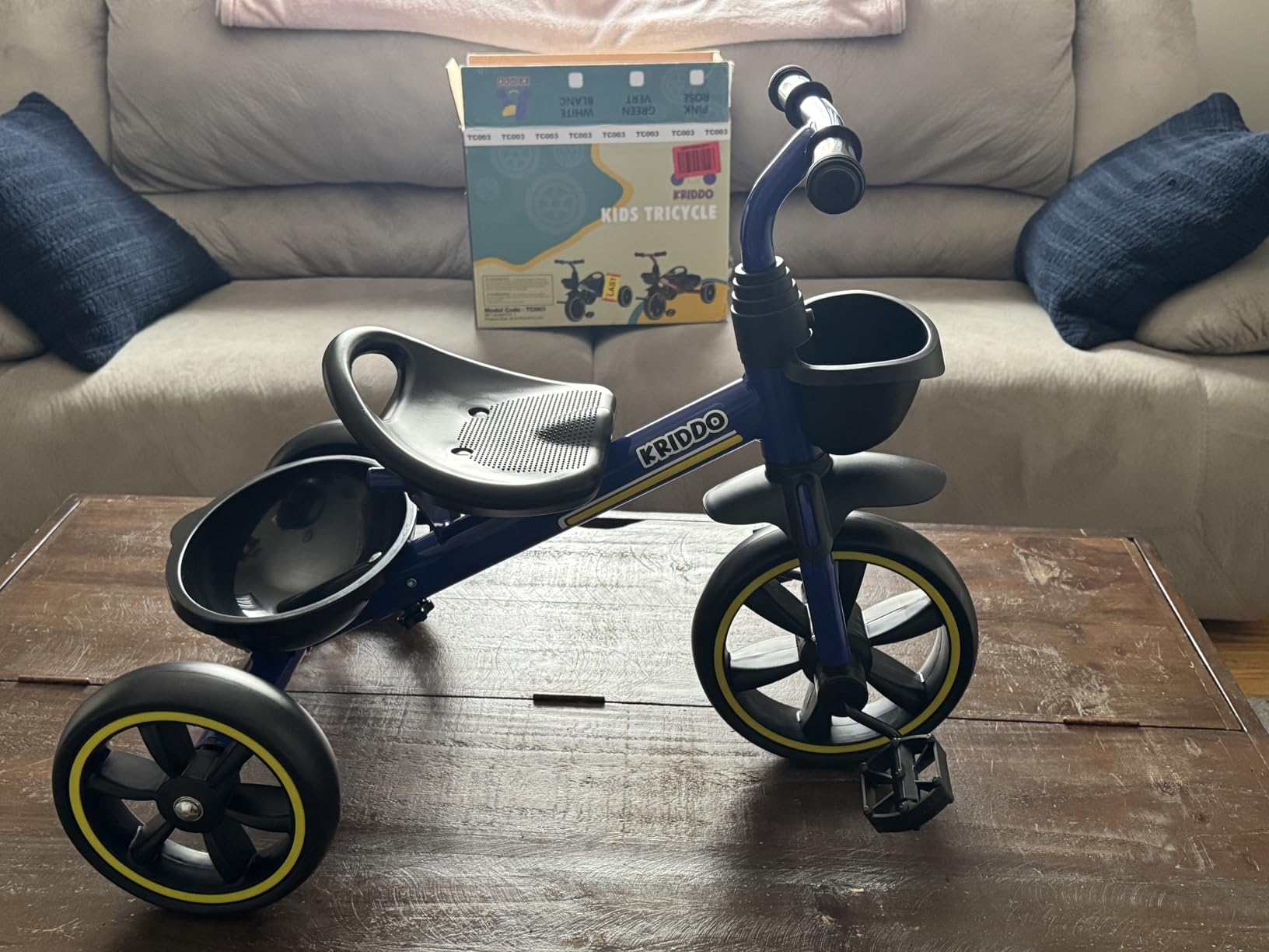 KRIDDO Toddler Tricycle for Toddlers Age 2-5, Tool-Free Trike customer photo 1
