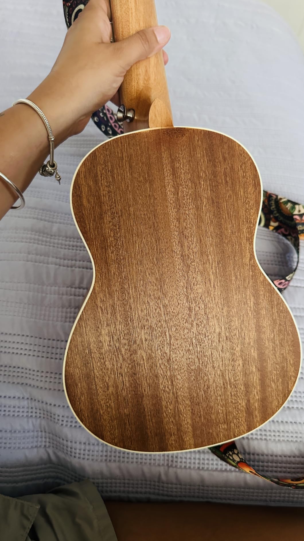 Donner Soprano Ukulele Mahogany 21 inch Ukelele Beginner Kit Online Lesson Gig Bag Strap Nylon String Tuner Picks Cloth DUS-1 Ukalalee Set Christmas Gift customer photo 1
